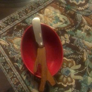 🌻SALE🌻SPREADER SET ••{1 Bowl 1 Spreader)  only 1 in box
